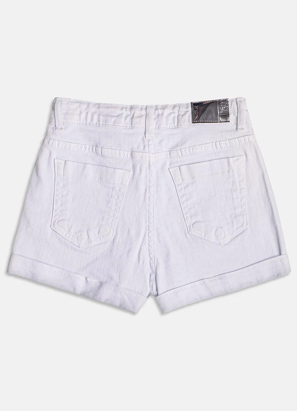 I Am - Short com Strass Branco 3