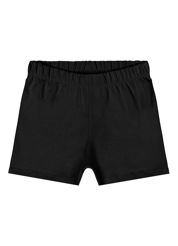 Quimby - Short Cotton Menina Preto