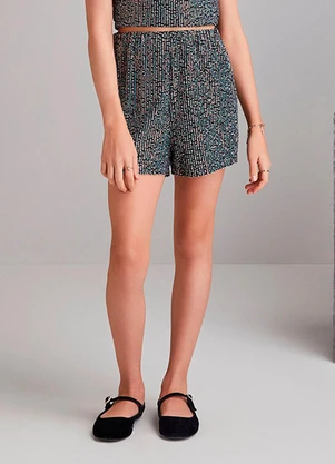 I Am - Short de Paetê Preto - I AM