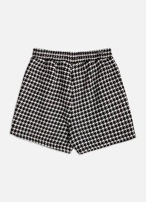 Authoria - Short de Pied Poule Branco - AUTHORIA