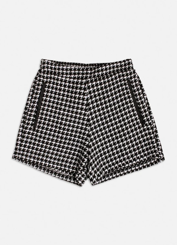 Authoria - Short de Pied Poule Branco