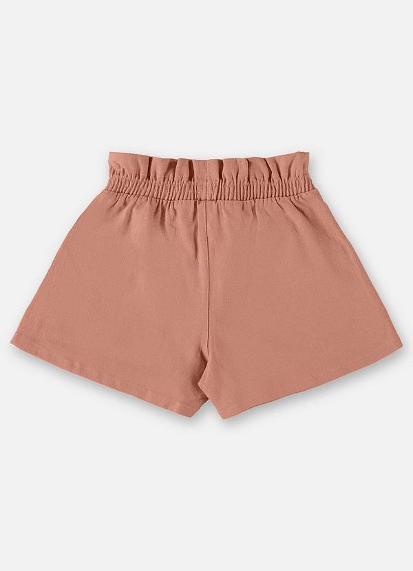 Up Baby - Short em Linho Marrom 2