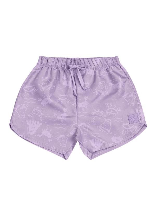 Quimby - Short em Microfibra para Menina Roxo