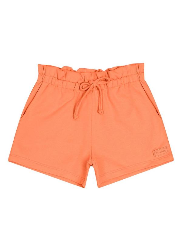 Quimby - Short em Moletom para Menina Laranja