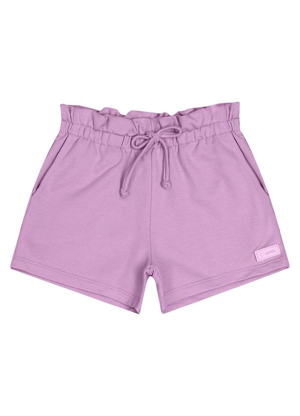 Quimby - Short em Moletom Roxo