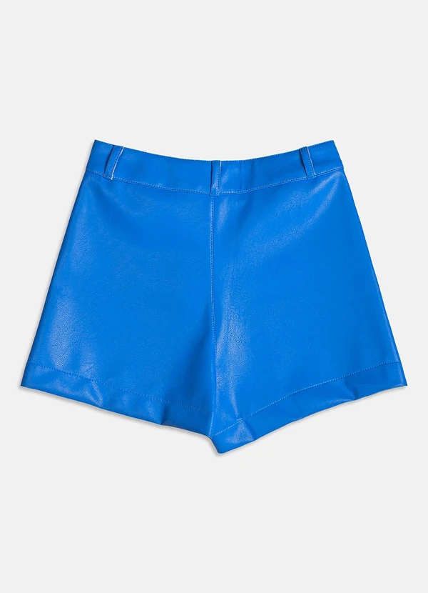 I Am - Short Fake Leather Azul 5