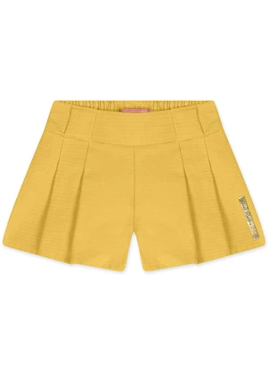 Lilica Ripilica - Short Feminino Bebê Amarelo - LILICA RIPILICA