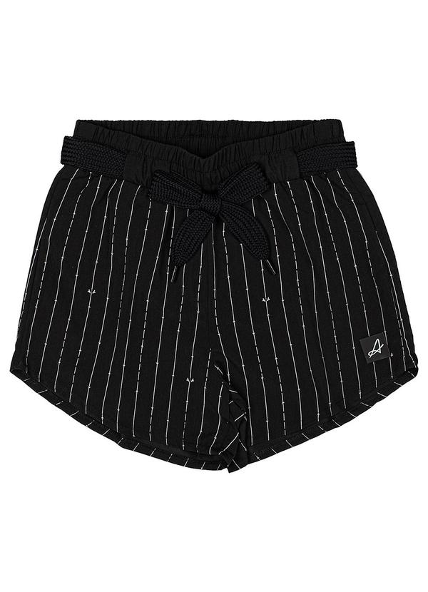 I Am - Short Feminino de Tactel Preto 3