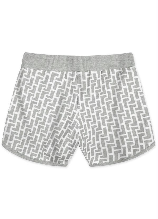 Lilica Ripilica - Short Menina Infantil Cinza 2