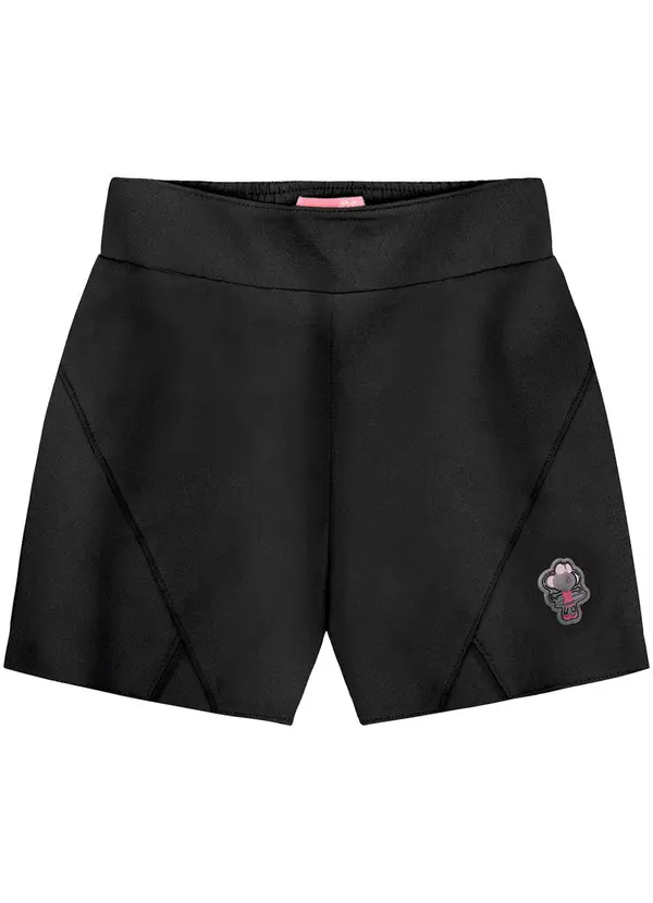Lilica Ripilica - Short Menina Infantil Preto