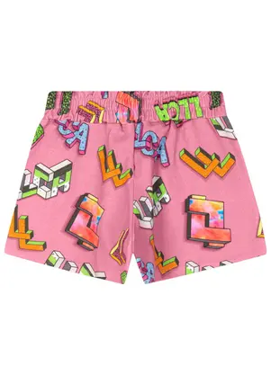 Lilica Ripilica - Short Menina Infantil Rosa - LILICA RIPILICA