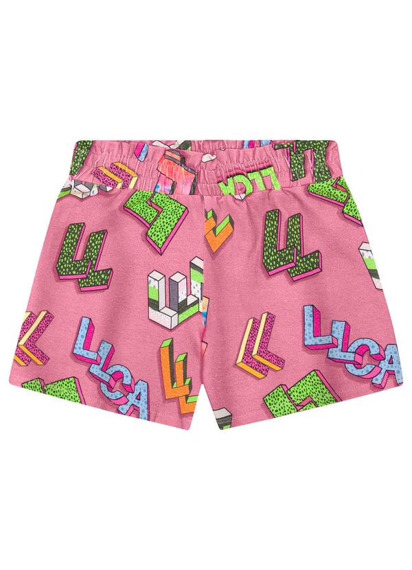 Lilica Ripilica - Short Menina Infantil Rosa