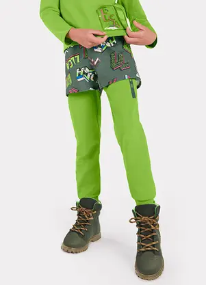 Lilica Ripilica - Short Menina Infantil Verde - LILICA RIPILICA