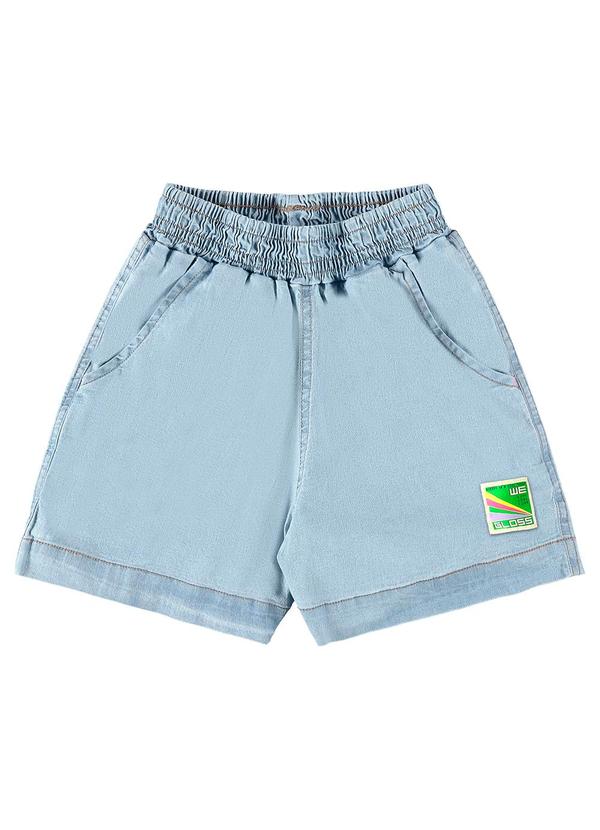 Gloss - Short Menina Juvenil em Jeans Azul