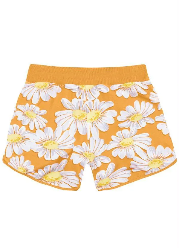 Lilica Ripilica - Short Floral Infantil MeninaLaranja 2