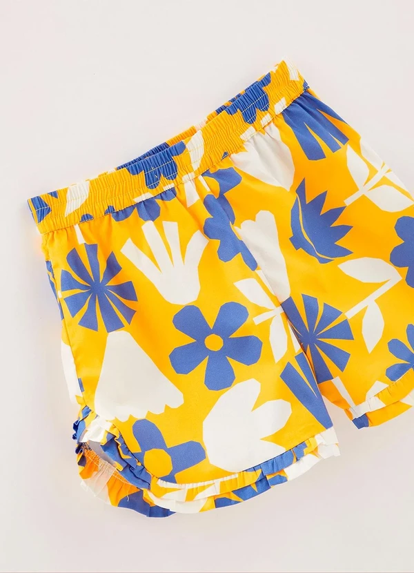 Fábula - Short Florejo Amarelo 3