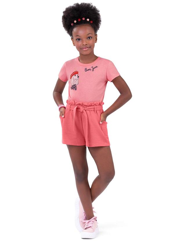 Alenice - Short Fun Summer Menina Rosa