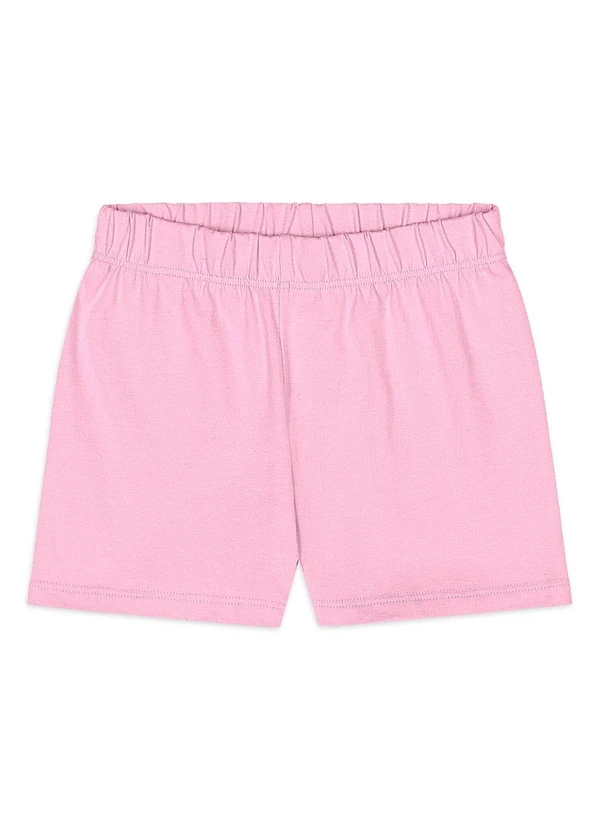 Quimby - Short Infantil em Cotton Rosa