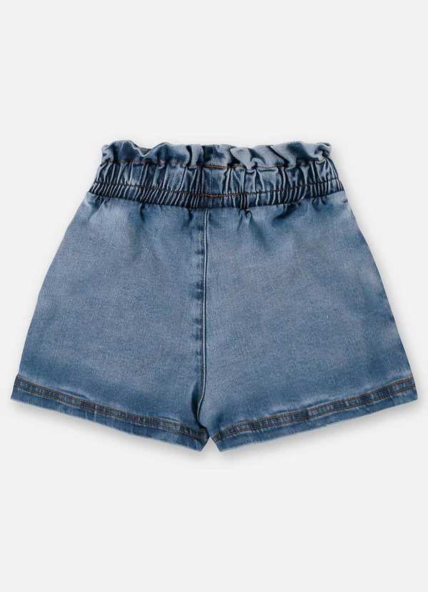 Up Baby - Short Infantil em Jeans com Elastano Azul 4