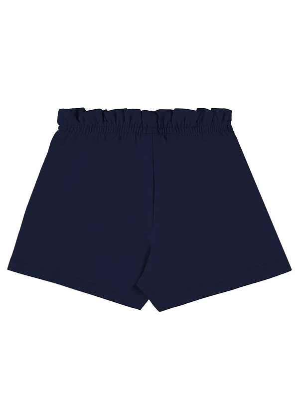 Bee Loop - Short Infantil em Moletom Azul 2