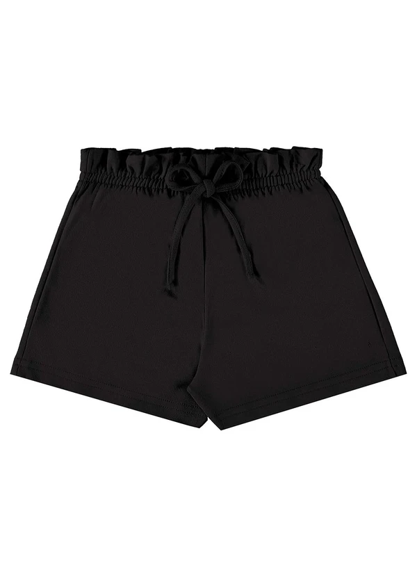 Bee Loop - Short Infantil em Moletom Preto