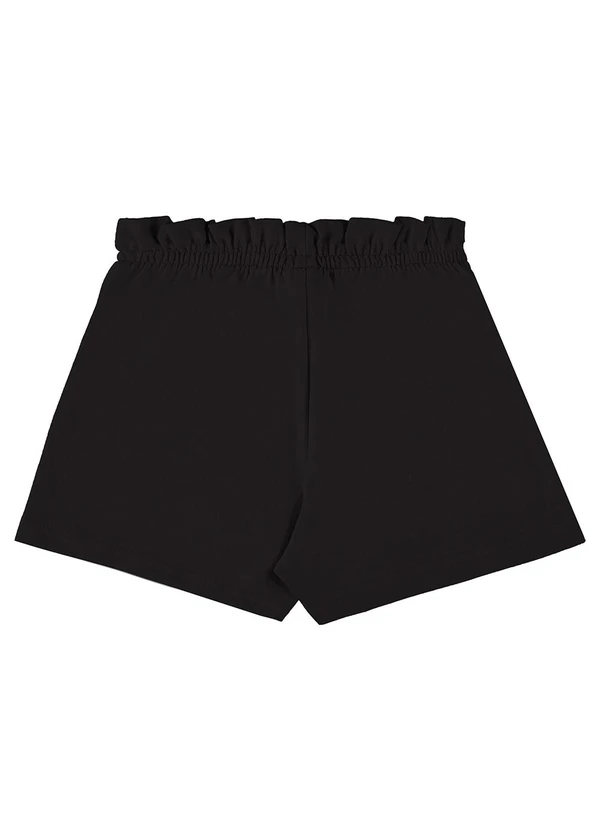 Bee Loop - Short Infantil em Moletom Preto 2
