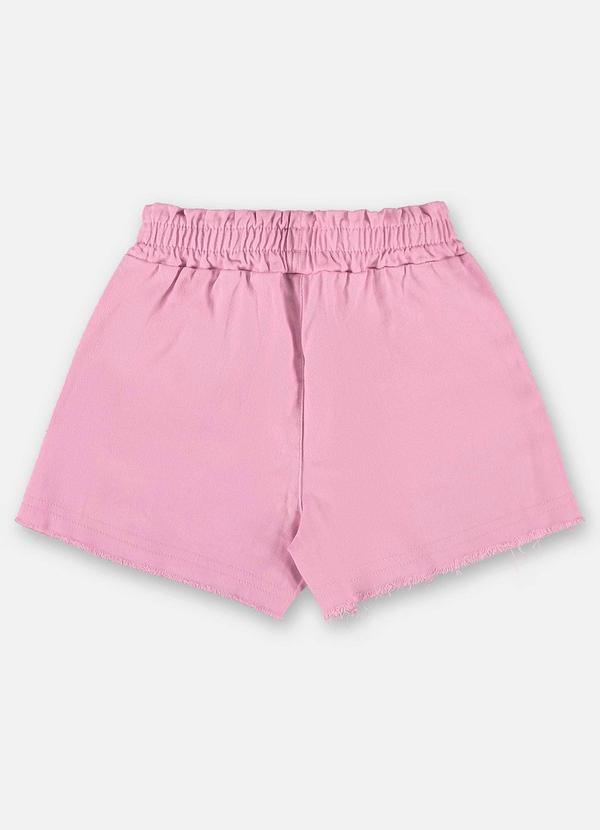Up Baby - Short Infantil em Sarja com Elastano Rosa 6