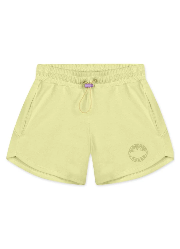 Lilica Ripilica - Short Infantil Feminino Amarelo