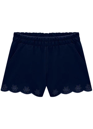 Milon - Short Infantil Menina Azul - MILON
