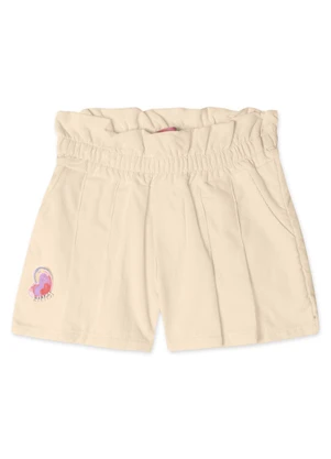 Lilica Ripilica - Short Infantil Feminino Bege - LILICA RIPILICA