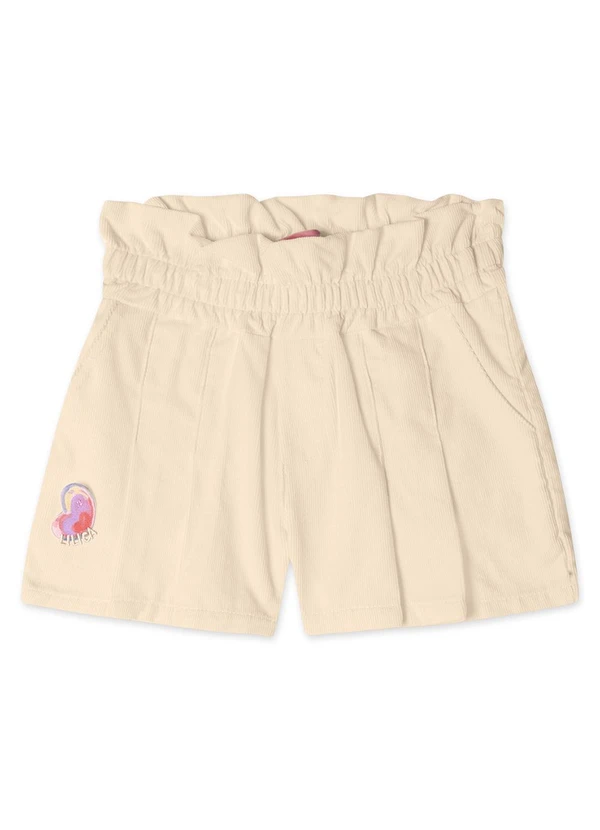Lilica Ripilica - Short Infantil Feminino Bege