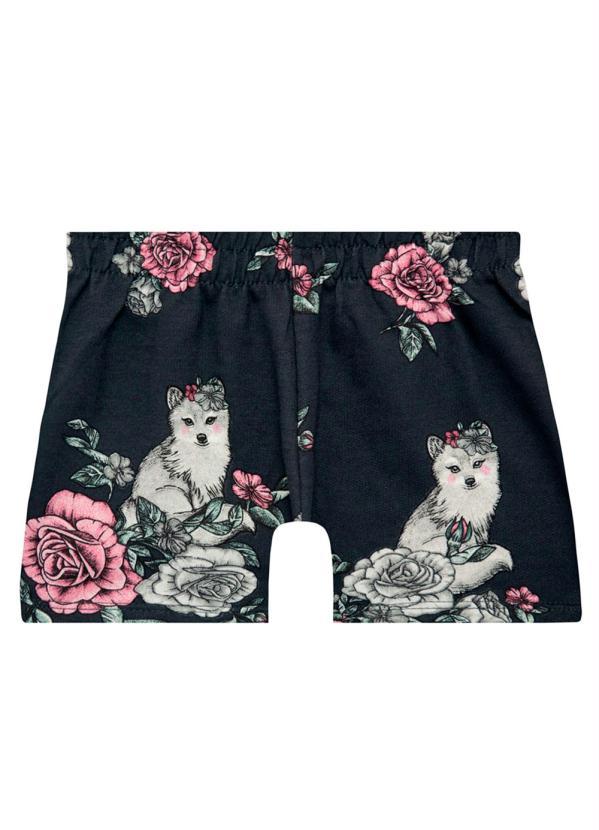 Milon - Short Infantil Feminino Cinza