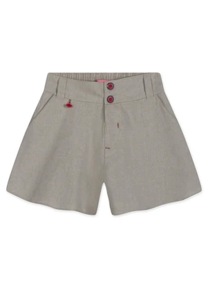 Lilica Ripilica - Short Infantil Feminino Cinza - LILICA RIPILICA