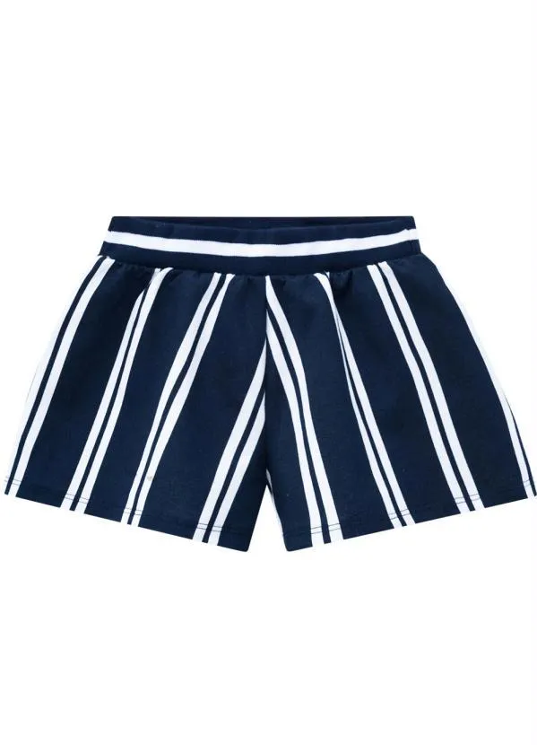 Milon - Short Infantil Menina Marinho