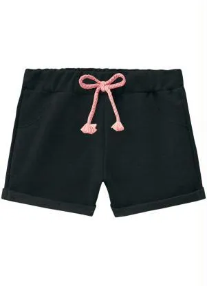 Milon - Short Infantil MeninaPreto - MILON