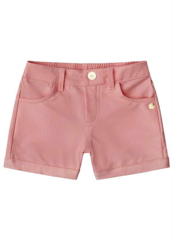 Milon - Short Infantil MeninaRosa