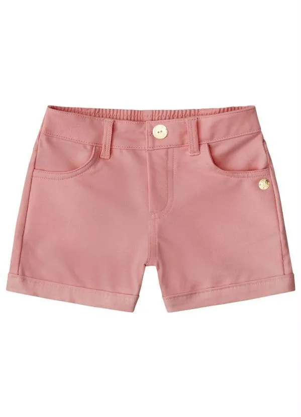Milon - Short Infantil MeninaRosa