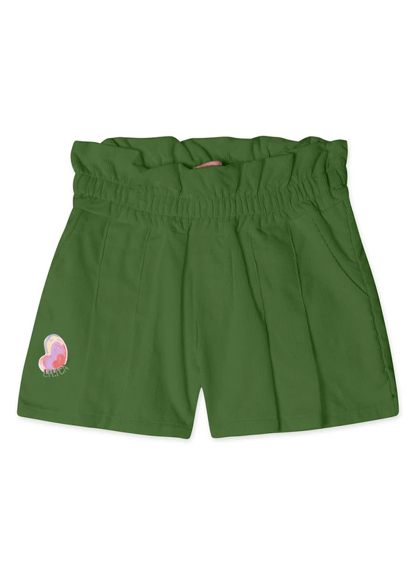 Lilica Ripilica - Short Infantil Feminino Verde