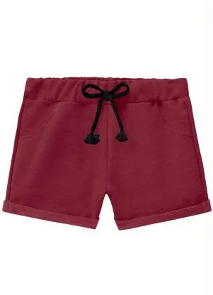 Milon Short Infantil MeninaVermelho