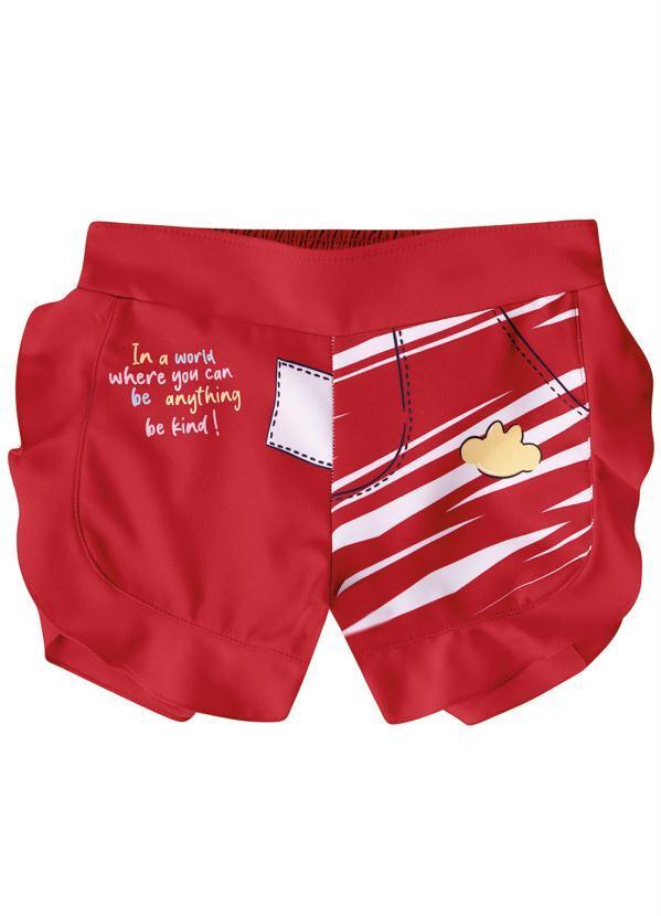 Lilica Ripilica - Short Infantil MeninoVermelho