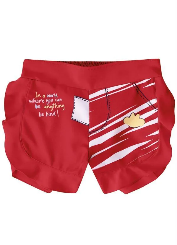 Lilica Ripilica - Short Infantil MeninoVermelho