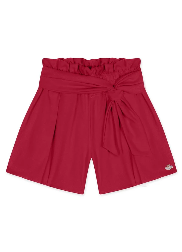Lilica Ripilica - Short Infantil Feminino Vermelho