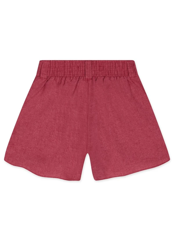 Lilica Ripilica - Short Infantil Feminino Vermelho 2