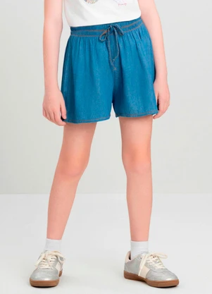 Short Infantil Jeans para Menina Quimby Azul - QUIMBY