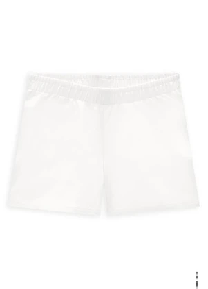 Milon - Short Infantil Menina Básico Branco - MILON