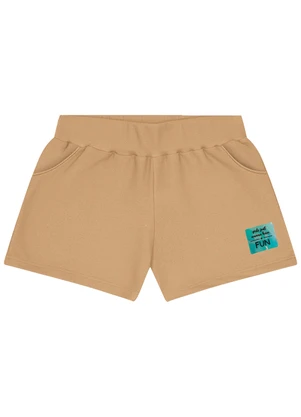 Kyly - Short Infantil Menina Básico Marrom - KYLY