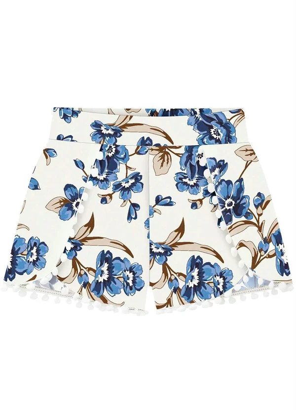 Milon - Short Infantil Menina Bege