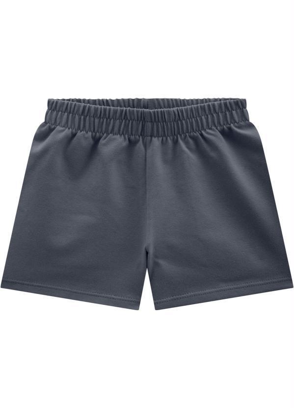Milon - Short Infantil Menina Cinza
