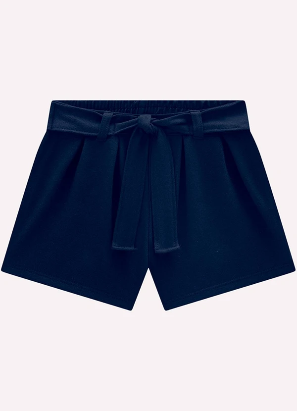 Milon - Short Infantil Menina com Amarração Milon Azul 3