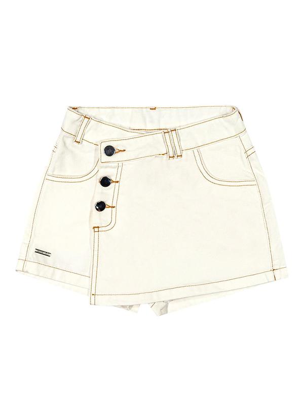 Colorittá - Short Infantil Menina com Botões Colorittá Bege 4